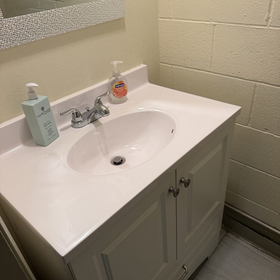 restroom vanity