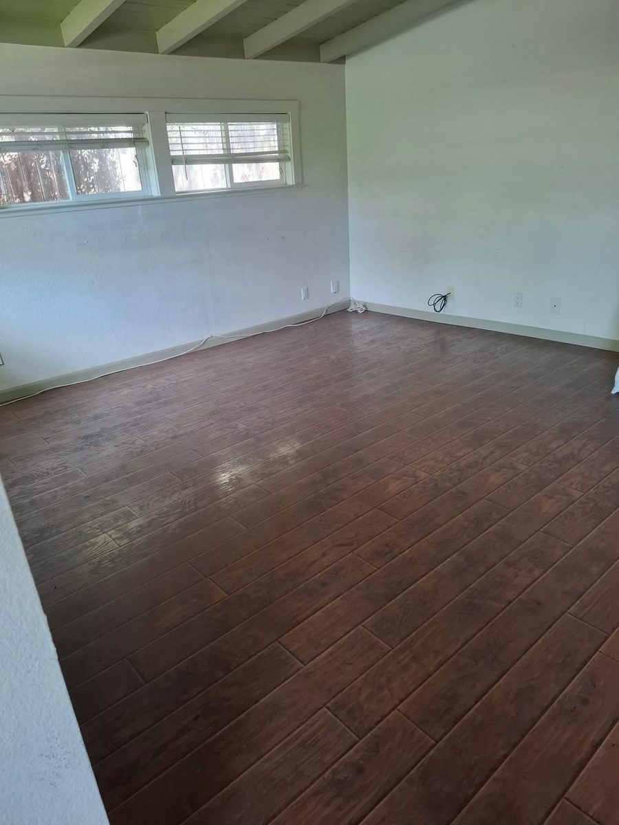 living room ready for handover