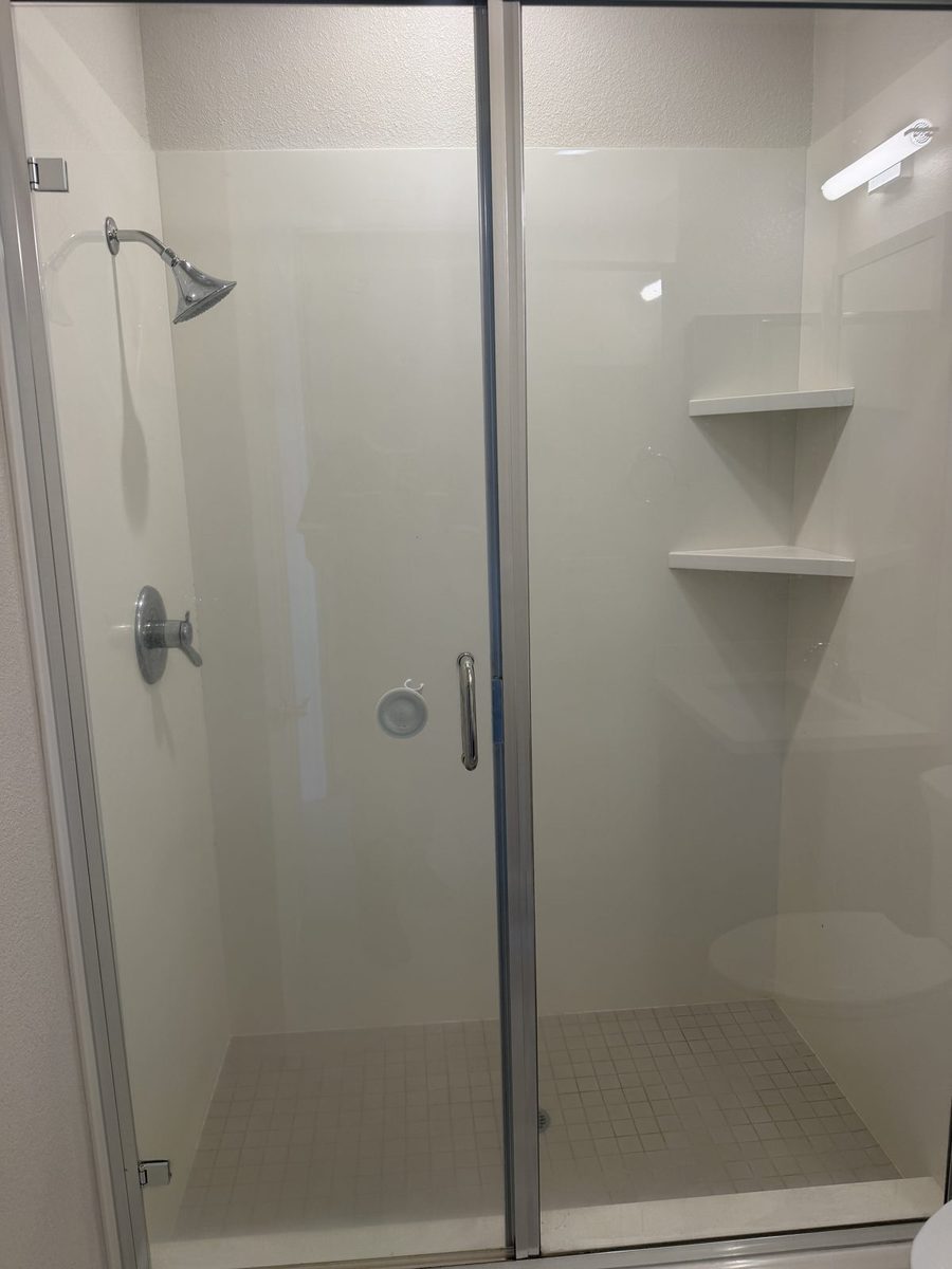 shower enclosure cleaned